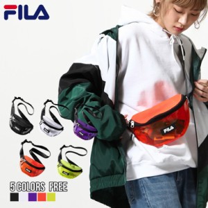 ［日本代購］日版 FILA PVC透明側背包 腰包 小包 FM2148
