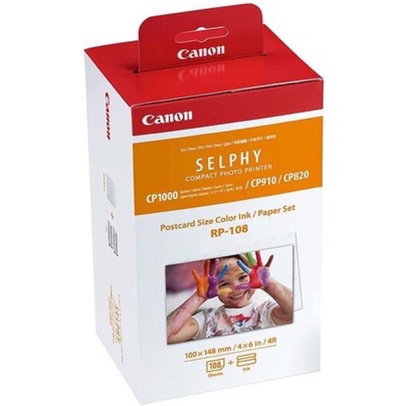 現貨 Canon 相印機 RP-108 相紙 108張 含兩組色帶 RP108 CP1200 CP1300 Cp1500