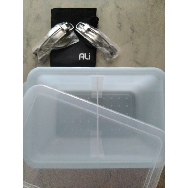 多功能微波保鮮盒與不鏽鋼折疊餐具組(不銹鋼餐具折疊湯匙與摺疊叉子)