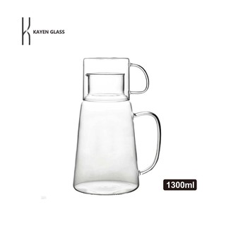 KAYEN耐熱玻璃壺杯組 1300ml日式加厚