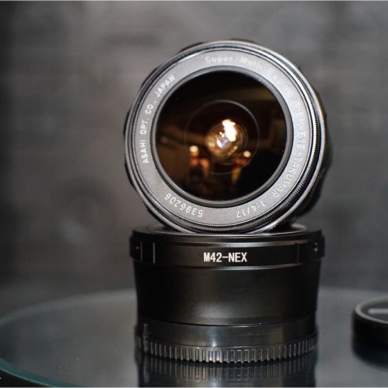 Pentax 魚眼 SMC鍍膜 17/4 餅乾 M42 Sony E 接口 魚眼 手動鏡 老鏡 鏡頭