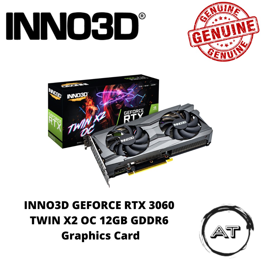 Inno3d GEFORCE RTX 3060 雙 X2 OC 12GB GDDR6 顯卡