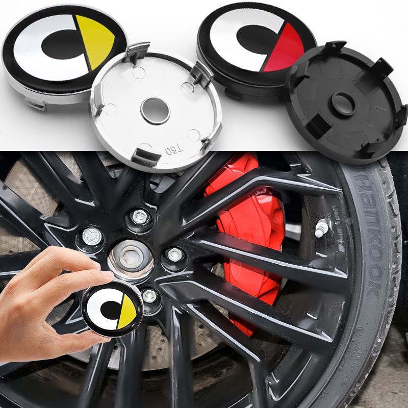 4 件 60 毫米輪胎中心輪轂蓋更換標誌輪轂中心蓋汽車標誌裝飾,適用於 Smart Fortwo Forfour 450