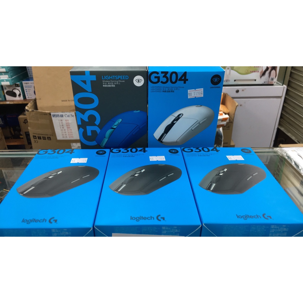 送原廠鼠墊~Logitech 羅技 G304 LIGHTSPEED 無線遊戲滑鼠 極輕巧 可自訂按鍵 電競