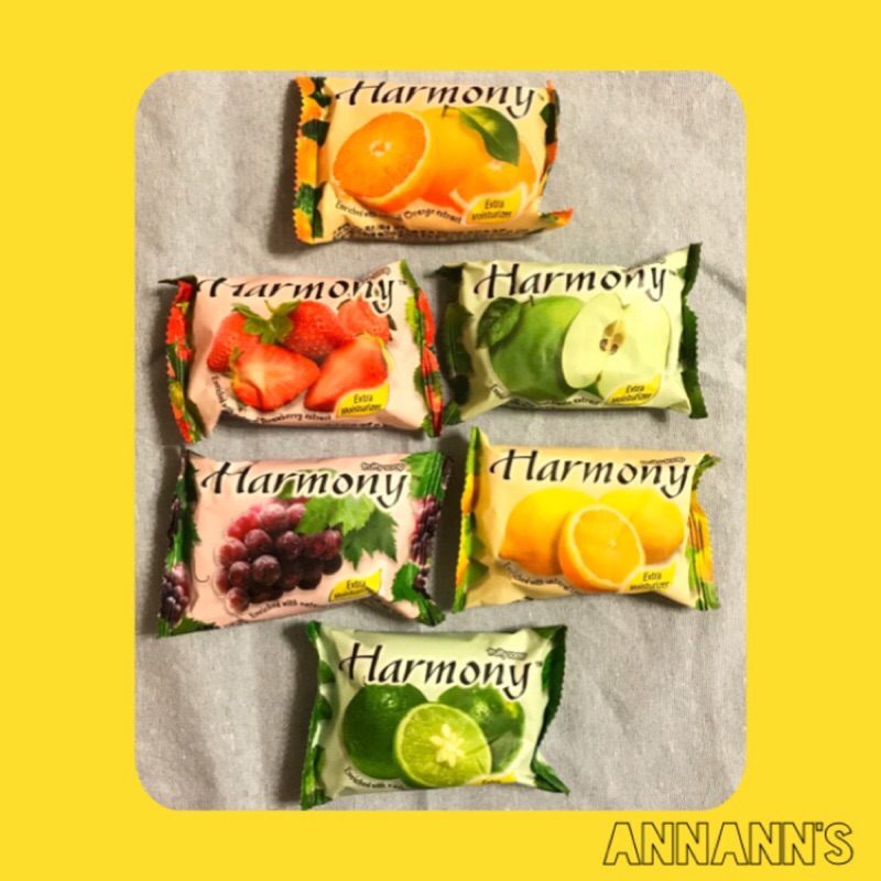 進口香皂 Harmony 水果口味香皂 肥皂 青蘋果 草莓 葡萄 萊姆 柳橙 檸檬