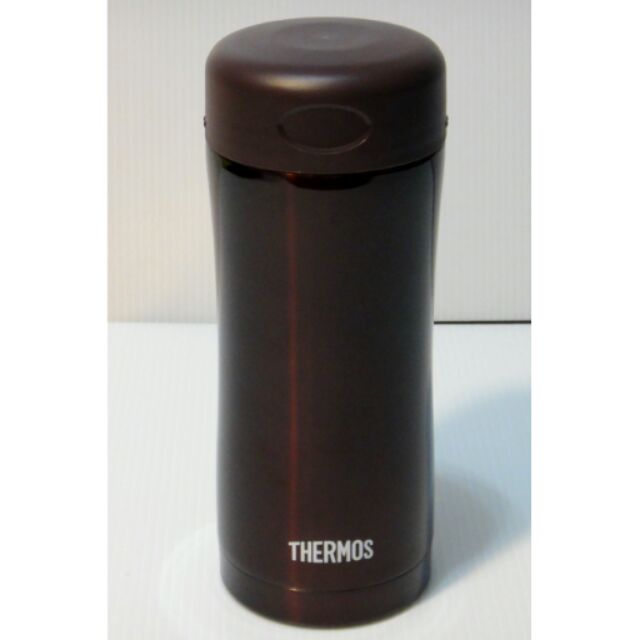 全新 THERMOS 膳魔師 咖啡色 不鏽鋼真空保溫瓶 保溫杯 400ml