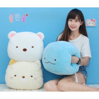 超大角落生物暖手枕 正版授權 角落小夥伴暖手抱枕 白熊/企鵝/貓咪保暖枕 恐龍 角落生物娃娃 暖手抱枕 靠枕 靠墊