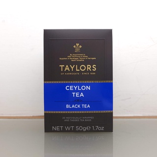 英國 泰勒茶 Taylors 錫蘭紅茶 Ceylon Tea 紅茶 盒裝 20包