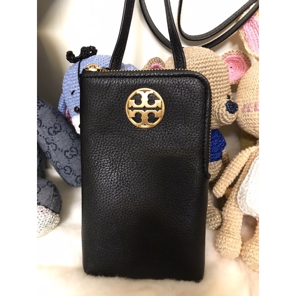 TORY BURCH /TB金字logo黑色手機包