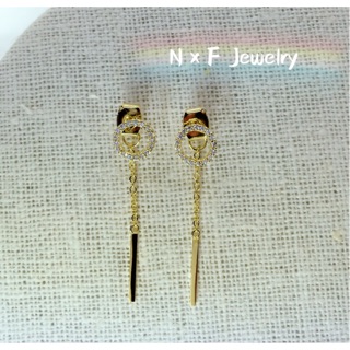 N X F Jewelry圓圈垂墜耳環