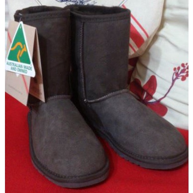 澳洲正品UGG australia雪靴.3/4靴.100%純澳洲製.巧克力色