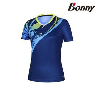 【Bonny】波力閃蝶排汗速乾運動服-藍色女款