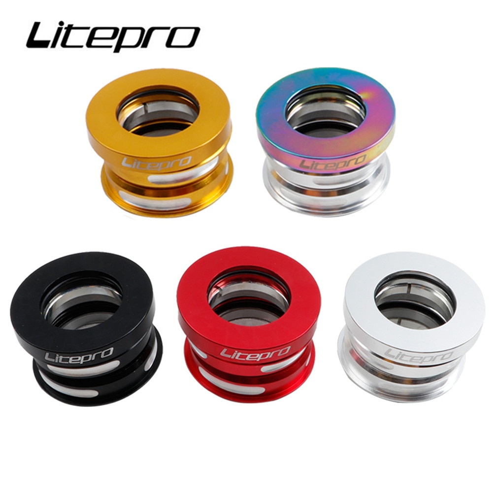 Litepro Bike 44mm 鋁製可折疊密封軸承頭套件,適用於 Fnhon Ynhon BYA412 P18 P8