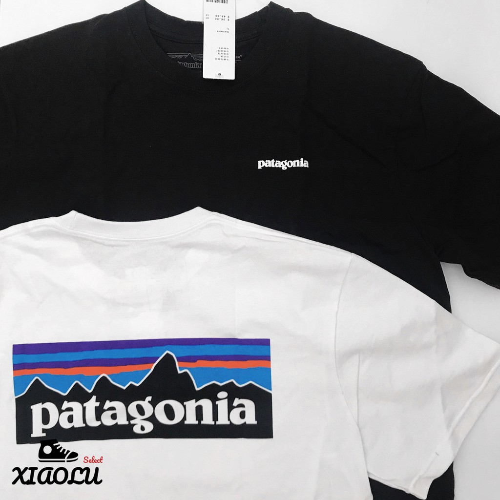 【XIAOLU】 PATAGONIA P-6 LOGO RESPONSIBILI TEE 短袖 環保 5.6OZ 黑 白