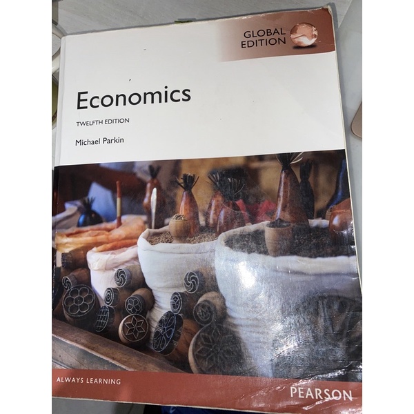 Economics(12th)Michael Parkin大學經原二手書（些許筆記和摺痕）