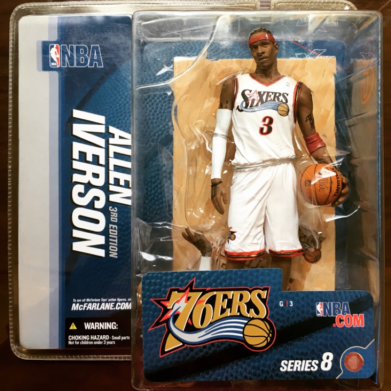 麥法蘭 McFarlance NBA Allen Iverson 艾佛森 費城76人 公仔 6吋