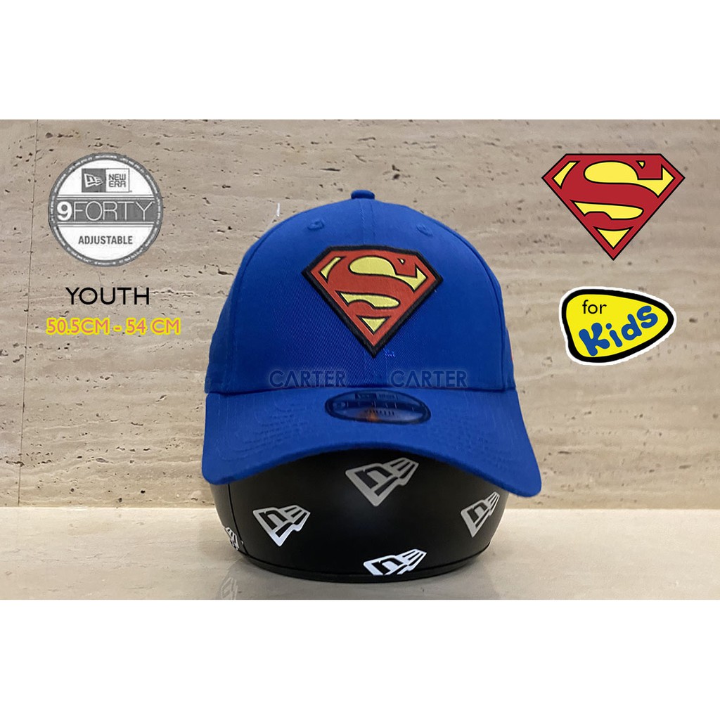 特價孩童帽 New Era x DC Comics Superman 9Forty Youth 超人聯名寶藍色孩童鴨舌帽