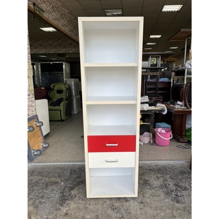 香榭二手傢俱*時尚居家款 紅白雙色2尺開放式書櫃(木心板)-書櫥-書架-置物櫃-公仔櫃-酒櫃-層櫃-展示櫃-收藏櫃-餐櫃