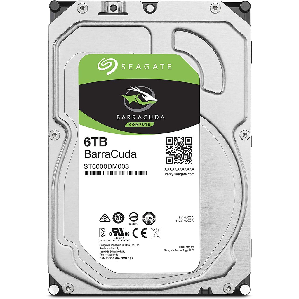 Seagate 希捷 新梭魚 BarraCuda 3.5吋 硬碟 HDD 3TB 4TB 6TB 8TB 桌上型硬碟