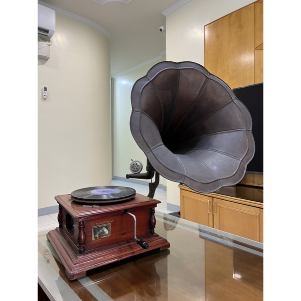 His Master's Voice 勝利狗 古董留聲機復 老式黑膠唱片機