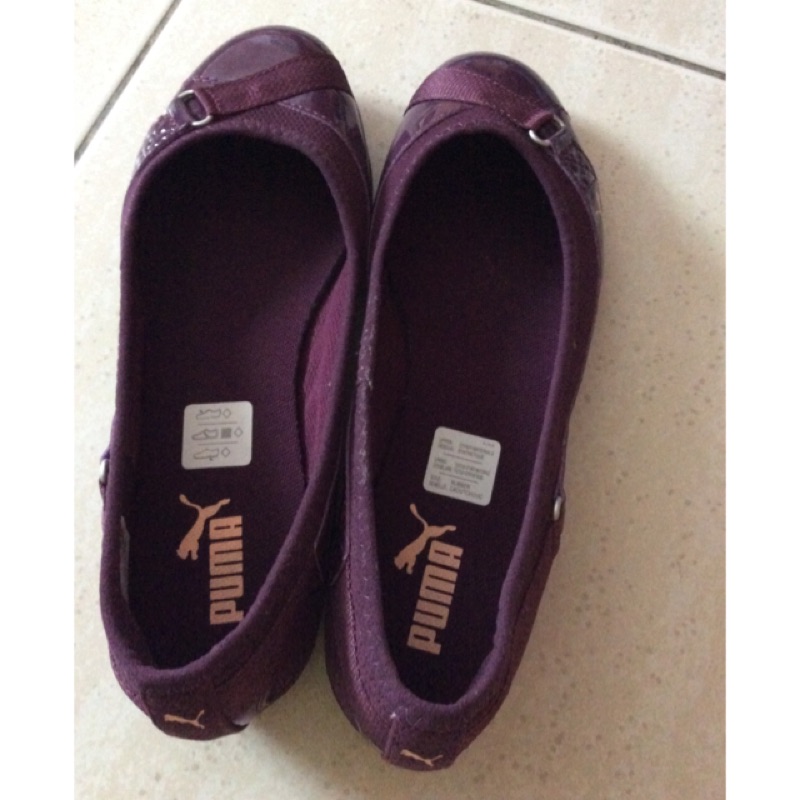 Puma 深紫色 平底鞋 娃娃鞋 休閒鞋 24.5號 （適合24號腳穿）全新未落地