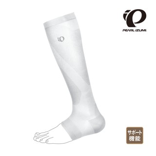 【Pearl izumi】48-5 機能型露指半統車襪 白