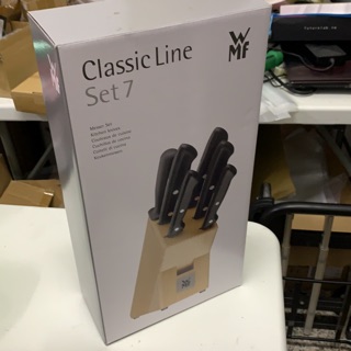 【WMF】WMF Classic Line 7 件刀組含刀座 主廚刀 麵包刀 料理刀(含刀座)