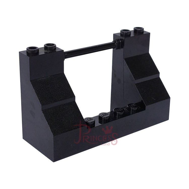 公主樂糕殿 LEGO 樂高 7075 絕版二手 海盜 8x3x4 船甲 板磚 欄杆 黑色 47993 A106