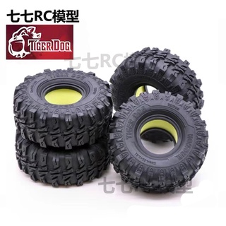 ★Caug.TigerDog老虎狗 SCX10 90046 TRX4改裝升級件1.9寸模擬攀爬輪胎皮
