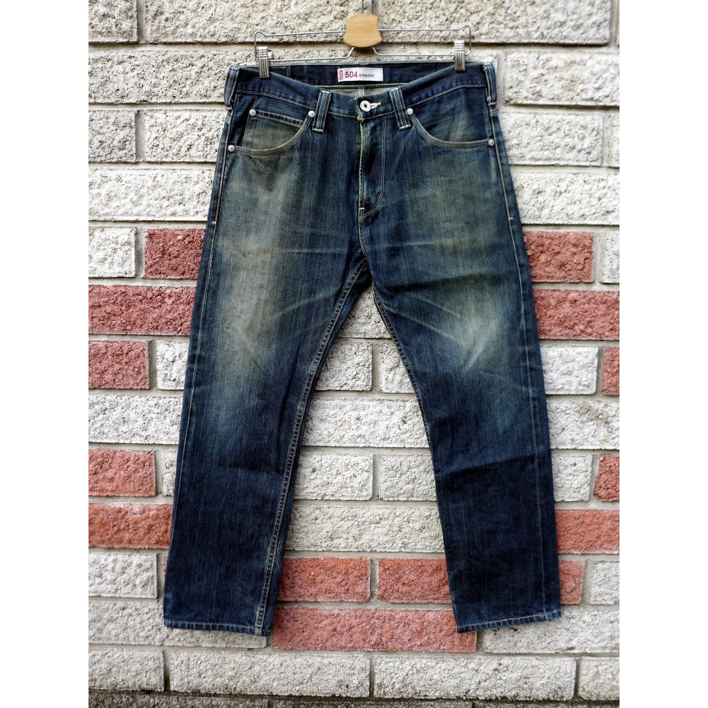 Levis 504 二手牛仔褲- 正品 日本製-(LEVIS EU504-0019)-W34