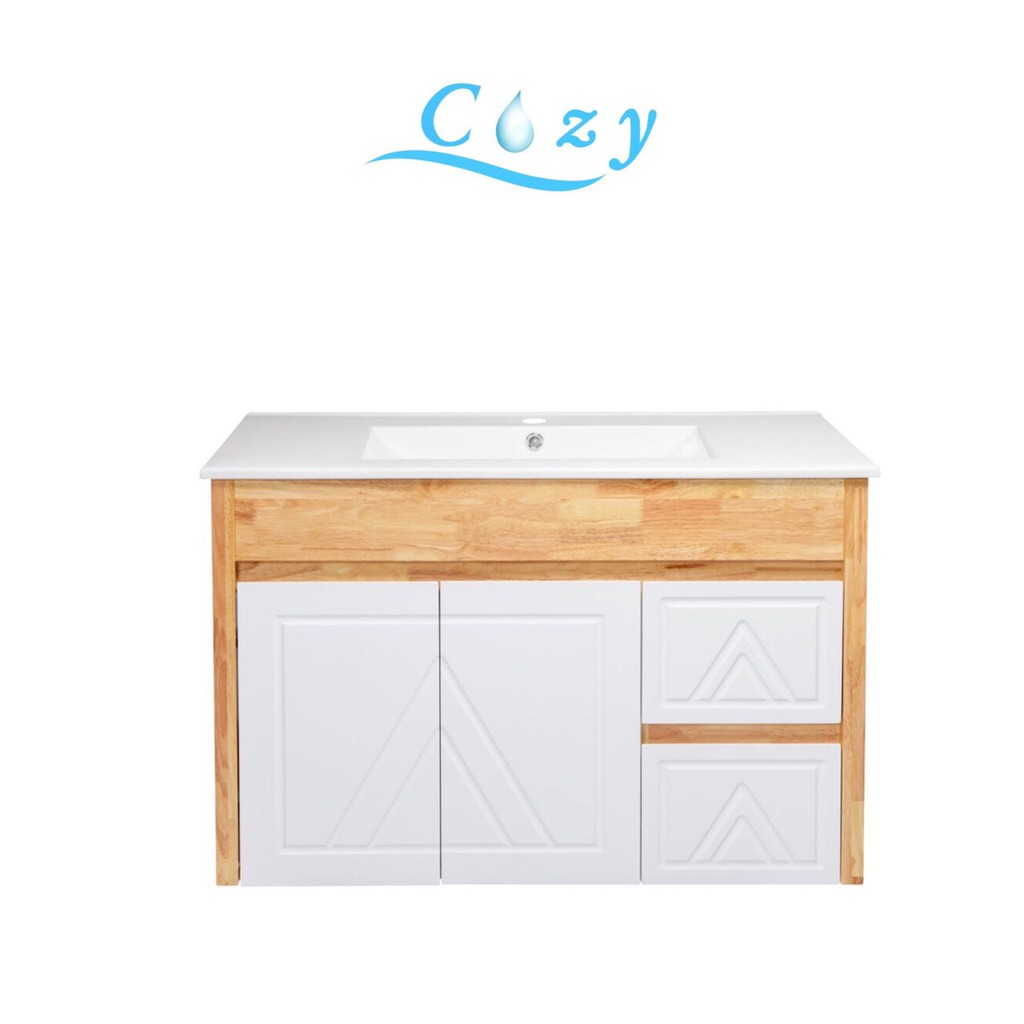 Cozy 可麗衛浴 現貨 GR-9090  90公分 洗臉盆+浴櫃(吊櫃)+水龍頭+全部配件