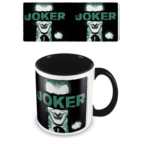 DC 小丑 The Joker - PUT ON A HAPPY FACE 黑色內裏馬克杯