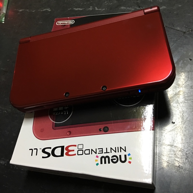 二手 new 3ds LL+神奇寶貝紅寶石