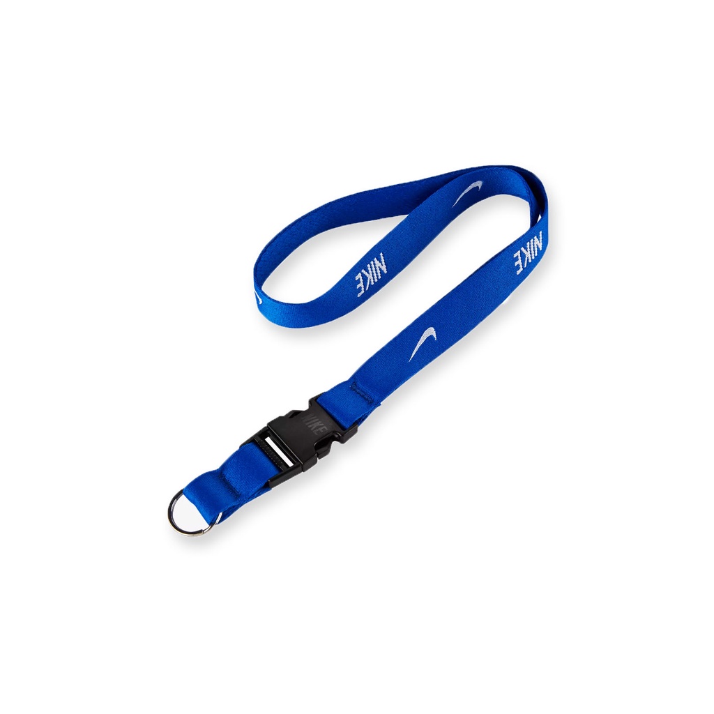 NIKE 識別證吊帶(掛帶 鑰匙圈 配件 藍白