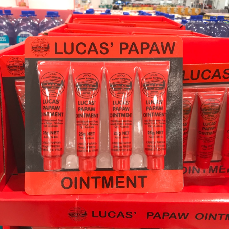 Costco好市多 LUCAS’ PAPAW 澳洲木瓜霜 25g x4入  ointment