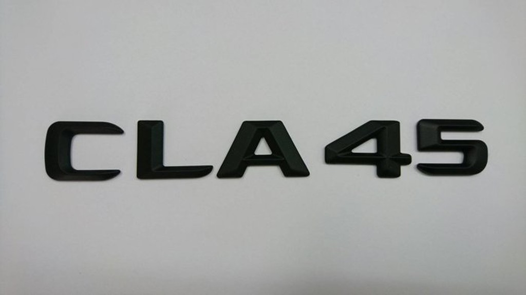 金螃蟹賓士 CLA 後車箱 字體 字標 消光黑 烤漆黑 "CLA 45" CLA180  CLA220 CLA250