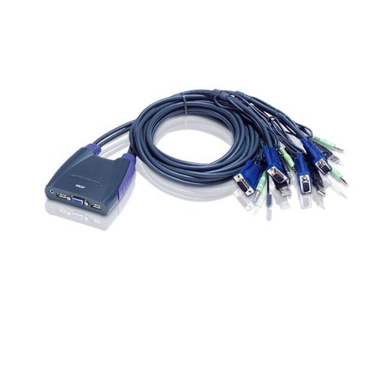 ATEN CS64US  4埠USB VGA/音訊 Cable KVM多電腦切換器(KVM070)