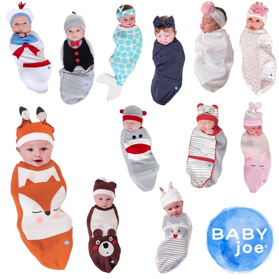 『美國製』BABYjoe 穿套式包巾彌月禮盒兩件組（彌月禮、禮盒、寶寶寫真、新生寶寶、男寶、女寶多款）