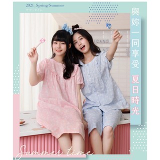 優惠🎈華歌爾睡衣 棉質居家服 嬰兒棉材質 純棉質 LWZ39011 裙裝睡衣 七分褲棉質居家服 華歌爾居家服 專櫃睡衣