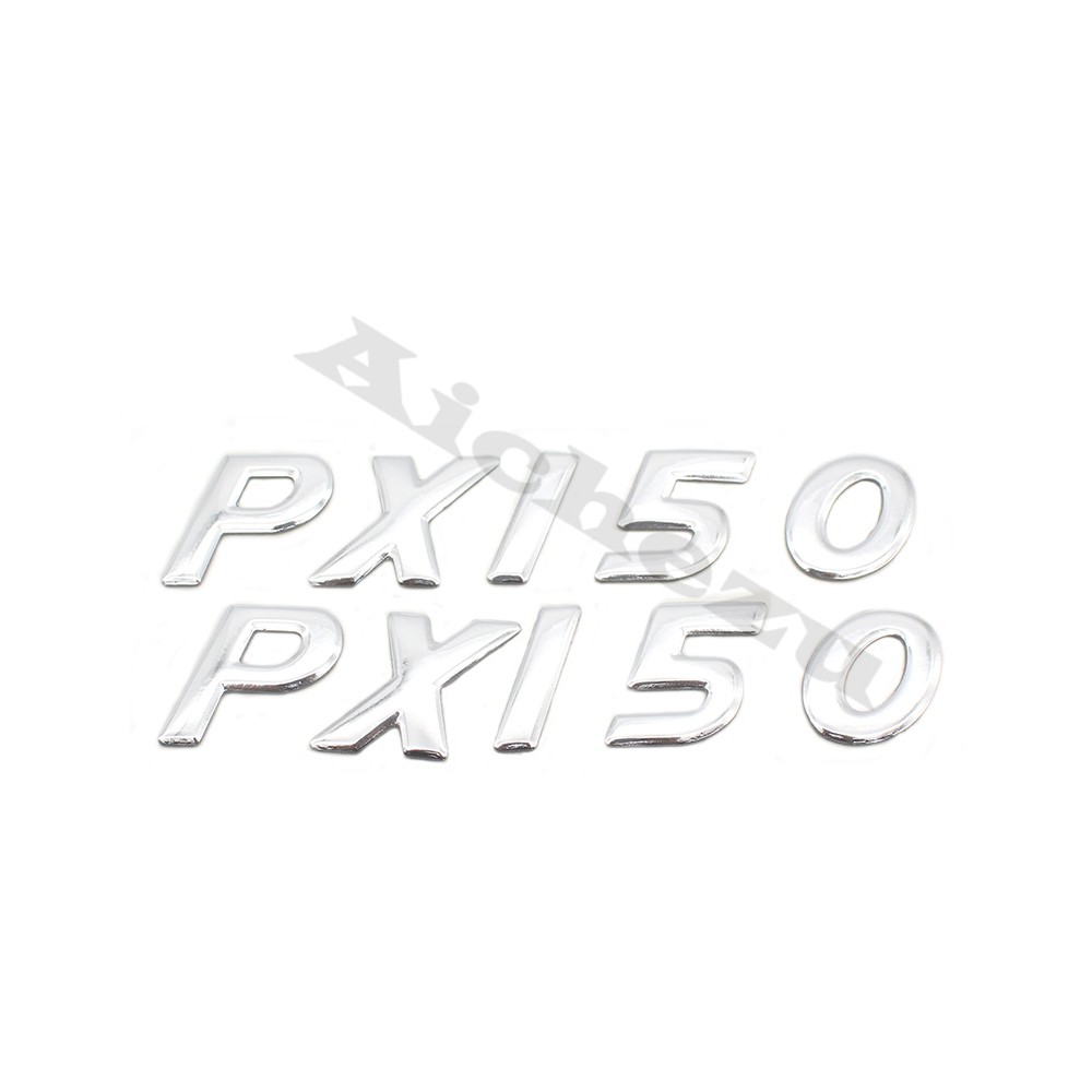 摩托車3D徽章貼紙1對  徽章貼花 偉士牌油箱貼紙 “PX150”標志 適用於Vespa 比亞喬px150 貼紙