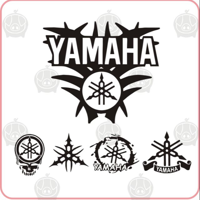 山葉標誌 山葉logo 車貼 電腦割字 yamaha貼紙 屢空貼紙
勁戰 cuix