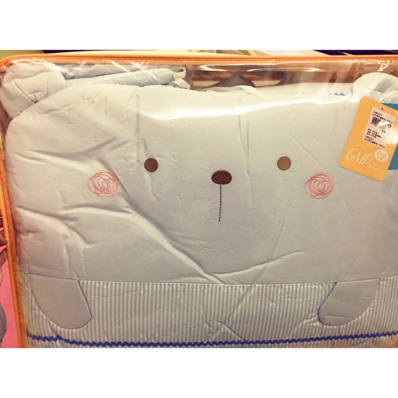 GMP baby 拼布熊抗蟎菌棉七件式嬰兒寢具組 原價5600 防蟎 過敏