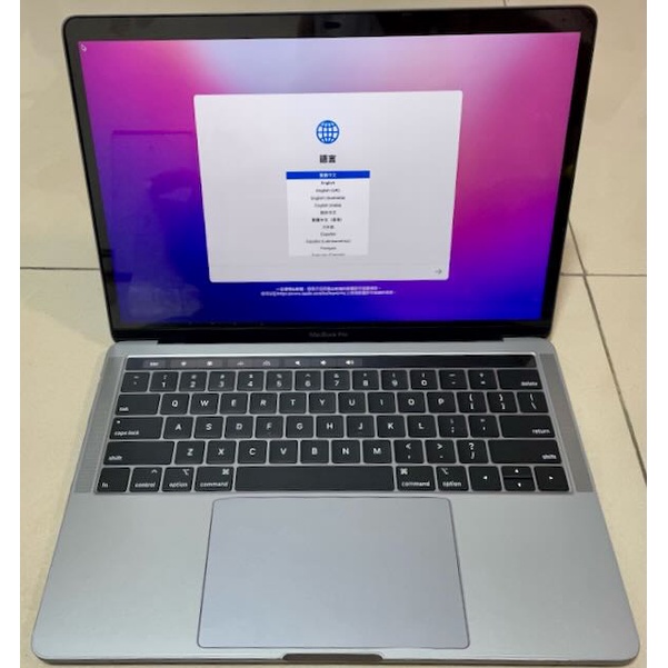 Apple Macbook Pro 13吋 太空灰 2018 i7/16G/1TB 台灣美規鍵盤無注音