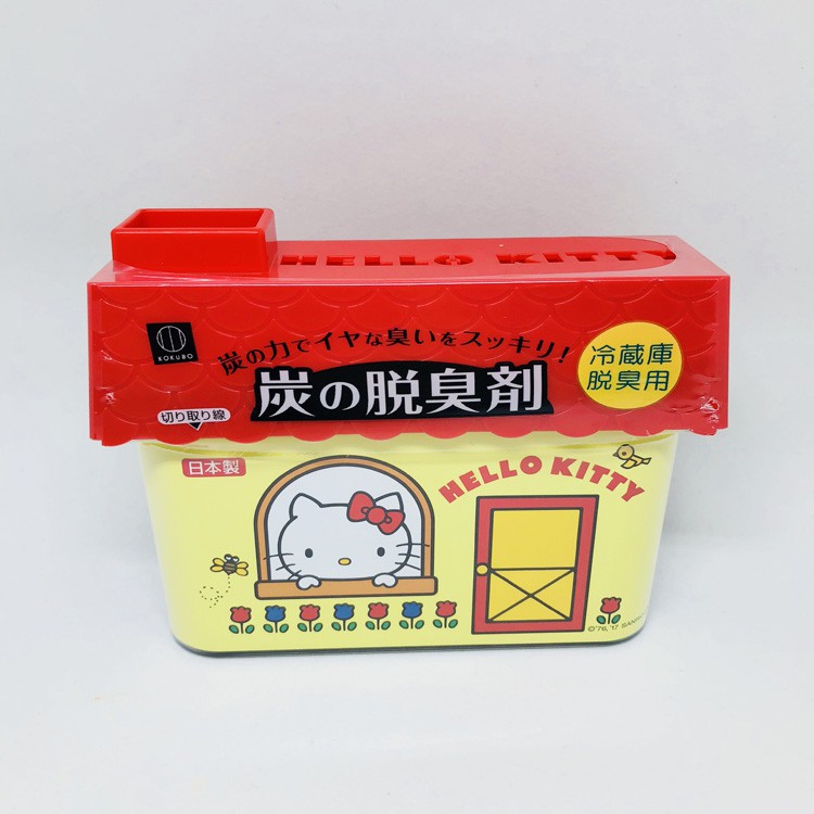 日本製 小久保 HELLO KITTY 備長炭 活性炭 脫臭劑 冰箱除臭劑(冷藏庫專用)(全新品)