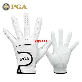 美國PGA 高爾夫手套 男士真皮手套 左右手 小羊皮超纖皮 超透氣舒適彈力鬆緊帶魔術貼設計簡約時尚質感奢華
