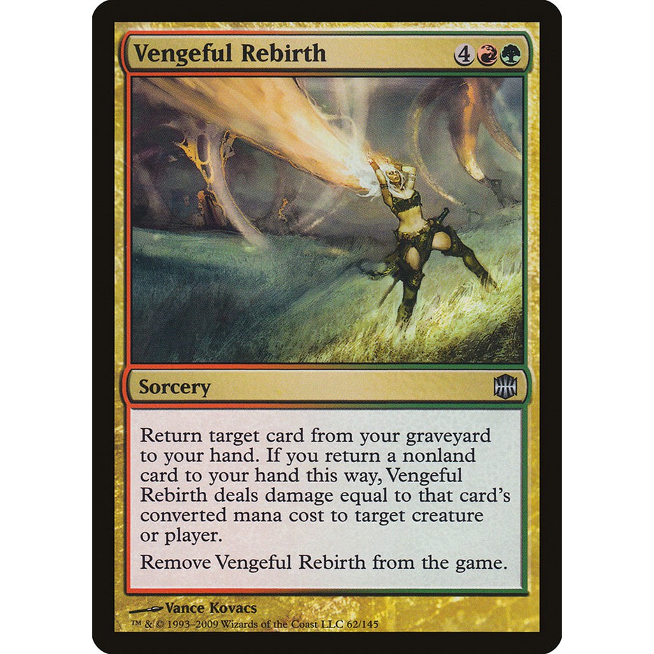 魔法風雲會mtg 阿拉若新生 閃u 含恨再生vengeful Rebirth 蝦皮購物