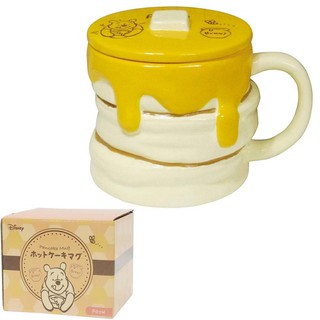 迪士尼 DISNEY 小熊維尼 POOH 造型陶瓷馬克杯附蓋(蜂蜜罐/330ML)
