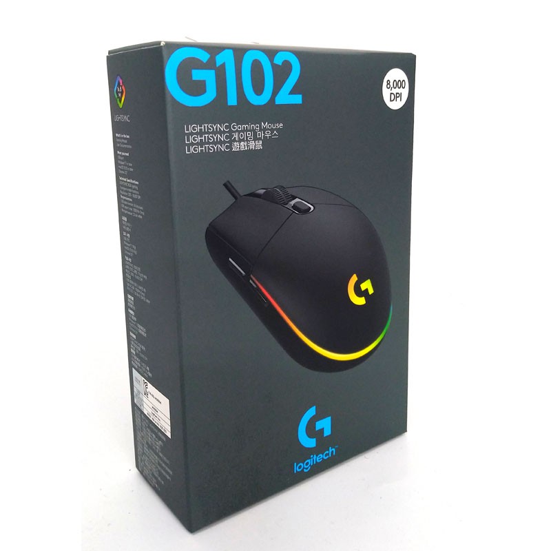 【3CTOWN】全新台灣公司貨附發票 Logitech 羅技 G102 LIGHTSYNC RGB 遊戲滑鼠 黑白2色