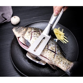 不銹鋼多用途食品夾 煎魚夾子 煎鏟 多功能牛排夾 麵包夾 防燙夾子 煎鏟兩用夾 兩用夾子 五金百貨 不銹鋼煎鏟兩用夾