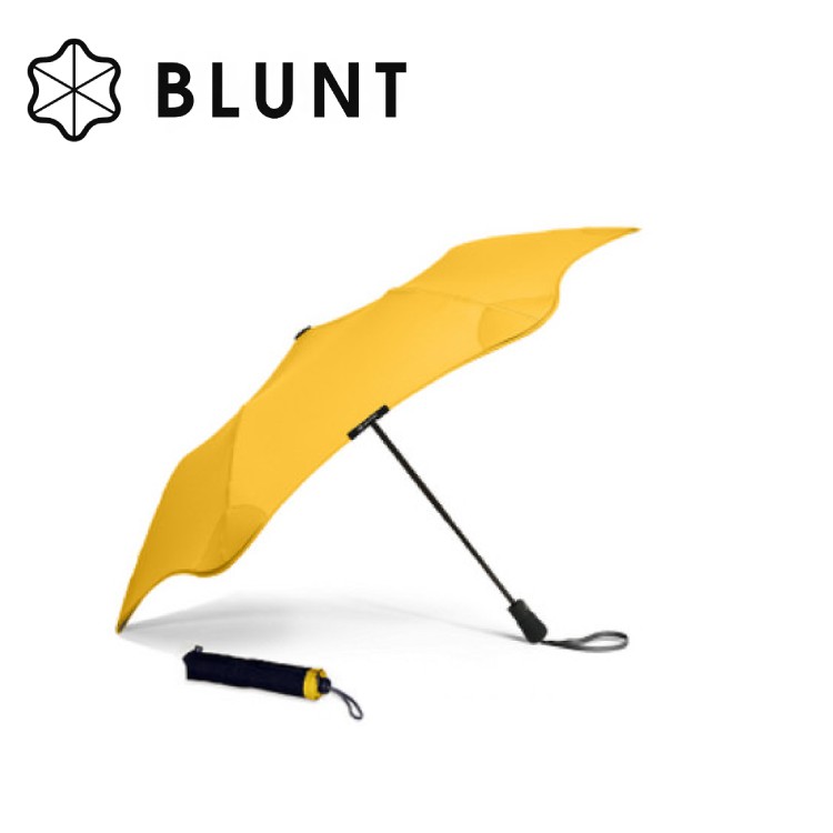 【BLUNT 紐西蘭 XS_METRO 自動折傘《糖果黃XS》】BLT-X01/摺疊/自動/晴雨傘/防風傘/抗/悠遊山水